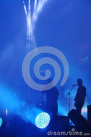 Live concert on the Main stage of the Untold Festival Editorial Stock Photo